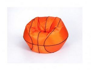 Кресло-мешок Баскетбольный мяч малый оранжево-черное в Березниках - berezniki.ok-mebel.com | фото 2