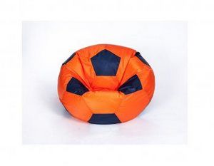 Кресло-мешок Мяч малый оранжево-черное в Березниках - berezniki.ok-mebel.com | фото 1