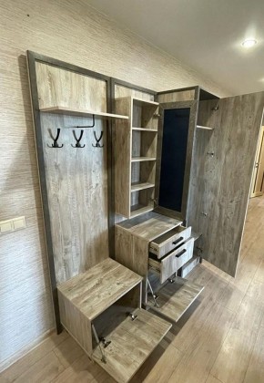 АМЕЛИ Прихожая (Дуб Юкон/Бетон темный) в Березниках - berezniki.ok-mebel.com | фото 3