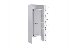 БАСКО Прихожая К1 (кашемир) в Березниках - berezniki.ok-mebel.com | фото 6