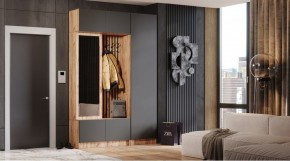 БАВАРИЯ Прихожая (дуб вотан/графит) в Березниках - berezniki.ok-mebel.com | фото