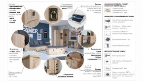 Детская Система Валенсия Комод 5ящ Дуб сонома в Березниках - berezniki.ok-mebel.com | фото 3