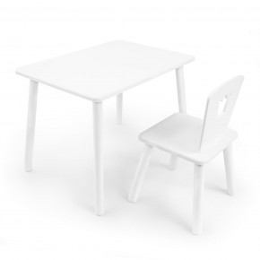 Детский комплект стол и стул «Корона» Rolti Baby (белый/белый, массив березы/мдф) в Березниках - berezniki.ok-mebel.com | фото