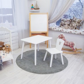 Детский комплект стол и стул «Корона» Rolti Baby (белый/белый, массив березы/мдф) в Березниках - berezniki.ok-mebel.com | фото 2