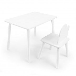 Детский комплект стол и стул «Облачко» Rolti Baby (белый/белый, массив березы/мдф) в Березниках - berezniki.ok-mebel.com | фото