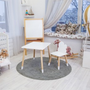 Детский комплект стол и стул «Облачко» Rolti Baby (белый/береза, массив березы/мдф) в Березниках - berezniki.ok-mebel.com | фото 4