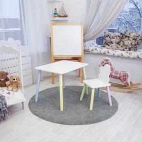 Детский комплект стол и стул «Облачко» Rolti Baby (белый/цветной, массив березы/мдф) в Березниках - berezniki.ok-mebel.com | фото 2