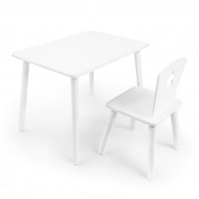 Детский комплект стол и стул «Звезда» Rolti Baby (белый/белый, массив березы/мдф) в Березниках - berezniki.ok-mebel.com | фото