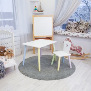 Детский комплект стол и стул «Звезда» Rolti Baby (белый/цветной, массив березы/мдф) в Березниках - berezniki.ok-mebel.com | фото 2
