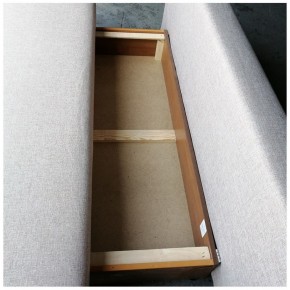 Диван-кровать Комфорт без подлокотников BALTIC AZURE (4 подушки) в Березниках - berezniki.ok-mebel.com | фото 4