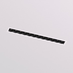 DK2532-WB Встраиваемый светильник SPACE со светодиодом под шпатлевку L240mm 220V 20W 38° 4000К IP20 белый/черный алюминий в Березниках - berezniki.ok-mebel.com | фото 2