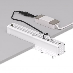 DK2532-WB Встраиваемый светильник SPACE со светодиодом под шпатлевку L240mm 220V 20W 38° 4000К IP20 белый/черный алюминий в Березниках - berezniki.ok-mebel.com | фото 5