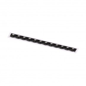 DK2532-WB Встраиваемый светильник SPACE со светодиодом под шпатлевку L240mm 220V 20W 38° 4000К IP20 белый/черный алюминий в Березниках - berezniki.ok-mebel.com | фото 5