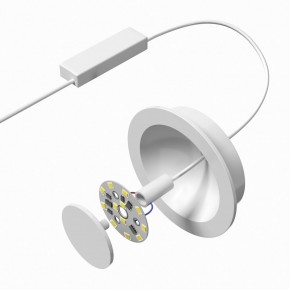 DK2700-WH Встраиваемый светильник, IP 20, 7 Вт, LED 3000, белый, алюминий в Березниках - berezniki.ok-mebel.com | фото 4