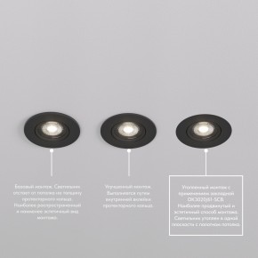 DK3020-BK Встраиваемый светильник, IP 20, 10 Вт, GU5.3, LED, черный, пластик в Березниках - berezniki.ok-mebel.com | фото 5