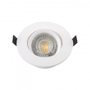 DK3020-WH Встраиваемый светильник, IP 20, 10 Вт, GU5.3, LED, белый, пластик в Березниках - berezniki.ok-mebel.com | фото 2