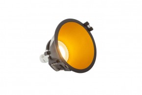 DK3026-BG Встраиваемый светильник, IP 20, 10 Вт, GU5.3, LED, черный/золотой, пластик в Березниках - berezniki.ok-mebel.com | фото 3