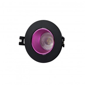 DK3061-BK+PI Встраиваемый светильник, IP 20, 10 Вт, GU5.3, LED, черный/розовый, пластик в Березниках - berezniki.ok-mebel.com | фото