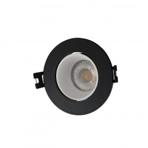 DK3061-BK+WH Встраиваемый светильник, IP 20, 10 Вт, GU5.3, LED, черный/белый, пластик в Березниках - berezniki.ok-mebel.com | фото