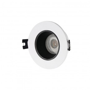 DK3061-WH+BK Встраиваемый светильник, IP 20, 10 Вт, GU5.3, LED, белый/черный, пластик в Березниках - berezniki.ok-mebel.com | фото