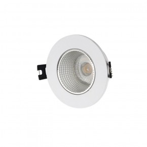 DK3061-WH+CH Встраиваемый светильник, IP 20, 10 Вт, GU5.3, LED, белый/хром, пластик в Березниках - berezniki.ok-mebel.com | фото 1
