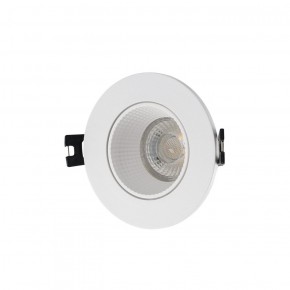 DK3061-WH Встраиваемый светильник, IP 20, 10 Вт, GU5.3, LED, белый/белый, пластик в Березниках - berezniki.ok-mebel.com | фото 1