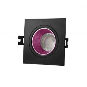 DK3071-BK+PI Встраиваемый светильник, IP 20, 10 Вт, GU5.3, LED, черный/розовый, пластик в Березниках - berezniki.ok-mebel.com | фото 1