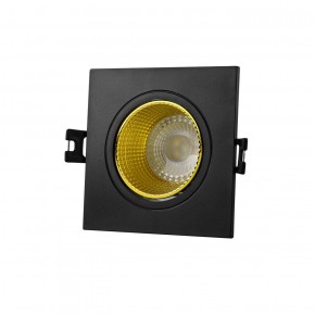 DK3071-BK+YE Встраиваемый светильник, IP 20, 10 Вт, GU5.3, LED, черный/желтый, пластик в Березниках - berezniki.ok-mebel.com | фото 1