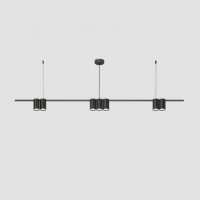 DK4063-BK Подвесной светильник ORBIT, IP20, 7xGU10 LED до 15 Вт, черный матовый, алюминий в Березниках - berezniki.ok-mebel.com | фото