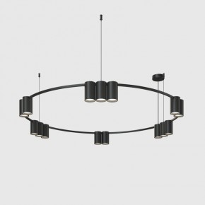 DK4067-BK Подвесной светильник ORBIT, IP20, 15xGU10 LED до 15 Вт, черный матовый, алюминий в Березниках - berezniki.ok-mebel.com | фото