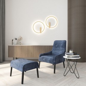DK5035-SG Бра ROUND со светодиодом, IP20, 24W, 3000/4000/6500K, матовое золото, алюминий в Березниках - berezniki.ok-mebel.com | фото