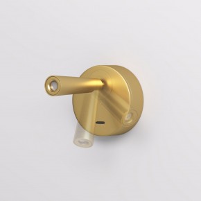 DK5072-SB Бра SHINE WALL со светодиодом, D104*H68, IP20, 3000К, 3W, RA?90, сатинированная латунь, алюминий в Березниках - berezniki.ok-mebel.com | фото 3