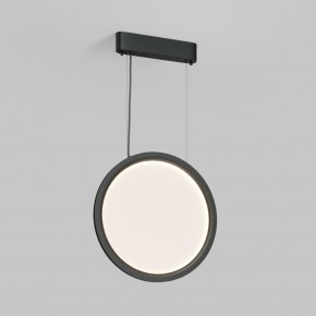DK6604-BK Подвесной вертикальный светильник Veil со светодиодом H1500 d450 220V 36W 3000-6000K IP20 черный алюминий в Березниках - berezniki.ok-mebel.com | фото