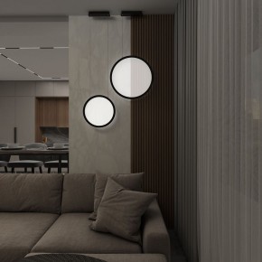DK6606-BK Подвесной вертикальный светильник Veil со светодиодом H1700 d600 220V 48W 3000-6000K IP20 черный алюминий в Березниках - berezniki.ok-mebel.com | фото 7