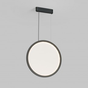 DK6606-BK Подвесной вертикальный светильник Veil со светодиодом H1700 d600 220V 48W 3000-6000K IP20 черный алюминий в Березниках - berezniki.ok-mebel.com | фото