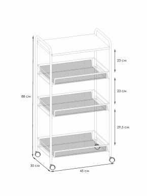 Э 357 С Этажерка "Ладья 34КС" Серый в Березниках - berezniki.ok-mebel.com | фото 2