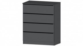 ЭЛЕГАНТ Комод 4 ящика (графит) в Березниках - berezniki.ok-mebel.com | фото