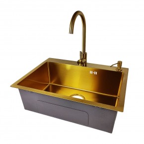 EMB-119 PVD GOLDEN (Мойка, Смеситель, Дозатор) в Березниках - berezniki.ok-mebel.com | фото