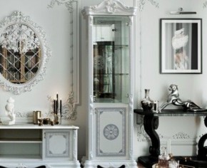 Гостиная Грация (комплект) белый/серебро в Березниках - berezniki.ok-mebel.com | фото 3