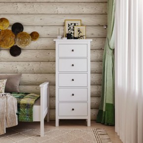 Комод 05 Кантри белый с пятью ящиками в Березниках - berezniki.ok-mebel.com | фото 4