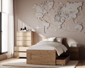 Комод КАСТОР с пятью ящиками, цвет Дуб Сонома в Березниках - berezniki.ok-mebel.com | фото 3