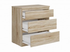 Комод КАСТОР с тремя ящиками, цвет Дуб Сонома в Березниках - berezniki.ok-mebel.com | фото 2