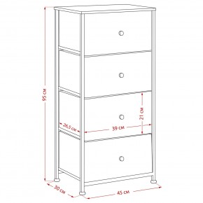 Комод Leset Линкс 4 ящика (МДФ) в Березниках - berezniki.ok-mebel.com | фото 12