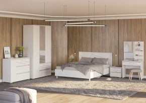 АДЕЛИНА Комод с 1дв и 3-мя ящ (белый рамух) в Березниках - berezniki.ok-mebel.com | фото 3