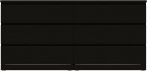 Комод Варма 6Д большой с шестью выдвижными ящиками, цвет ясень черный в Березниках - berezniki.ok-mebel.com | фото 2
