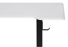 Компьютерный стол Маркос с механизмом подъема 140х80х75 белая шагрень / черный в Березниках - berezniki.ok-mebel.com | фото 6