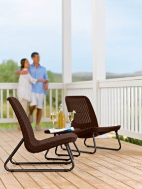 Комплект мебель Рио Патио (Rio Patio set) виски-коричневый в Березниках - berezniki.ok-mebel.com | фото 3