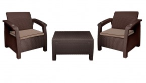 Комплект уличной мебели Yalta Premium Terrace Set (Ялта) шоколадый (+подушки под спину) в Березниках - berezniki.ok-mebel.com | фото 8