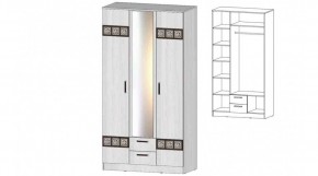 КОСТА-РИКА Шкаф 3-х створчатый (анкор светлый) в Березниках - berezniki.ok-mebel.com | фото