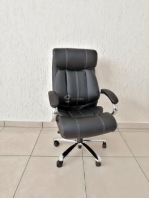 Кресло Barneo K-303 для руководителя (черная экокожа) в Березниках - berezniki.ok-mebel.com | фото